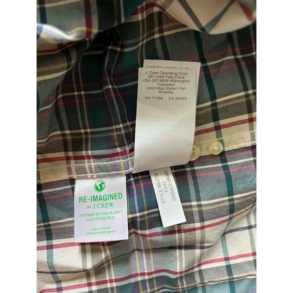New J.CREW Mens Secret Wash Shirt Button Down Multi Size Medium - Picture 10 of 10